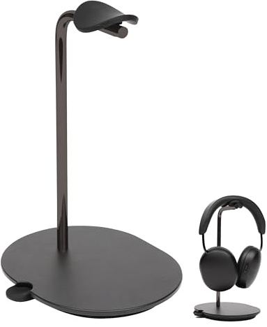 Sanus Sonos Ace Headphones Stand - Premium Stand w/Silicone Cradle Prevents Creasing & Built-in Cable Management w/Magnetic Clip for Fast Charging - Tool-Free Setup - Black Sonos Headphones Holder