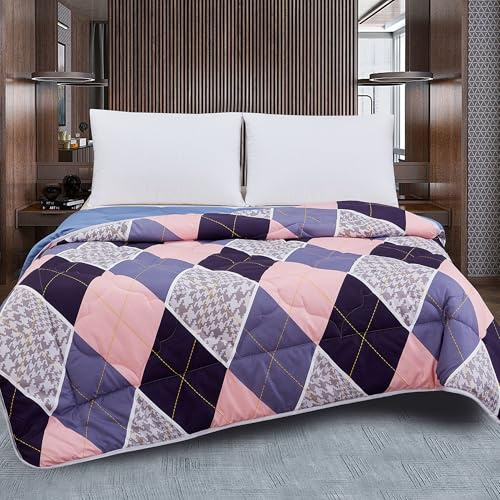 TIENDA EURASIA – Edredón Nórdico Reversible | Estampado Bicolor | 100% Relleno de Fibra Siliconada | Tacto Suave y Confortable de Microfibra 300g/m2 | Diseño Reversible (Estampado 6, Cama 135/150)