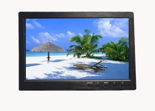 enterelettronics Monitor 10.1 Pollici, Monitor per Telecamere di Videosorveglianza, per Auto, Full HD LCD VGA FULL HD BNC, Display in Ottima Risoluzione, Sicuro ed Affidabile