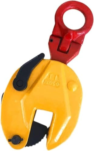 Abrazadera para bordillos, Abrazadera de elevación, Abrazadera Vertical para Placas, Apertura de mordaza Ajustable de 0 a 25 mm, Abrazadera de Acero Antideslizante para Placas de elevación y
