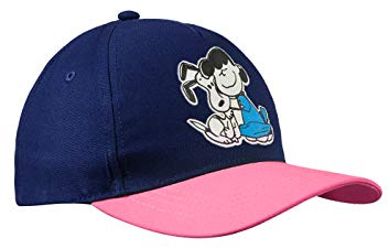 Peanuts Snoopy & Lucy Van Pelt barnbasebollkeps – justerbar barnkeps för pojkar och flickor – högkvalitativ bomulls-sommarmössa och solskydd – officiell jordnötsdesign