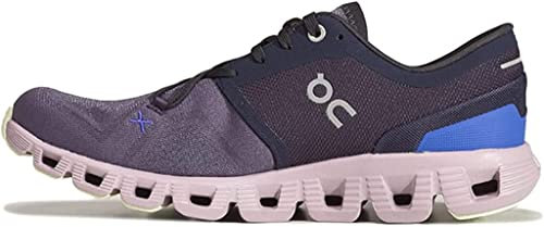 On Cloud X 3 Damen-Sneaker, Midnight/Heron, Größe 39, Midnight/Her on, 37 EU