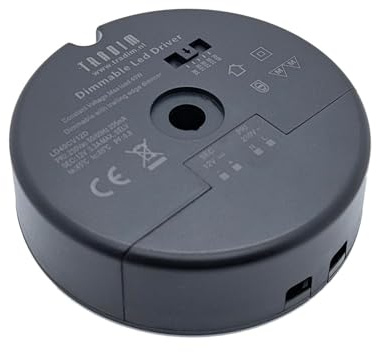 LED Treiber 5-40W Dimmbar 12V/230V NV Rund Ø105mm Einbau-Trafo Transformator LD40CV12D