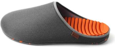 surippa | 3.0 RELAX | Zapatillas de estar por casa | (Gris - Naranja, Sistema tallas calzado EU, Adulto, Números, mediano, 42)