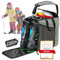 Otaro Skischuhtasche Kinder mit Helmfach (Kinder | 27 L | Hellgrau) Premium Skitasche für Skischuhe | Auch als Schlittschuhtasche oder Inlinertasche | Ski Tasche, Skisack Set, Skischuhtaschen