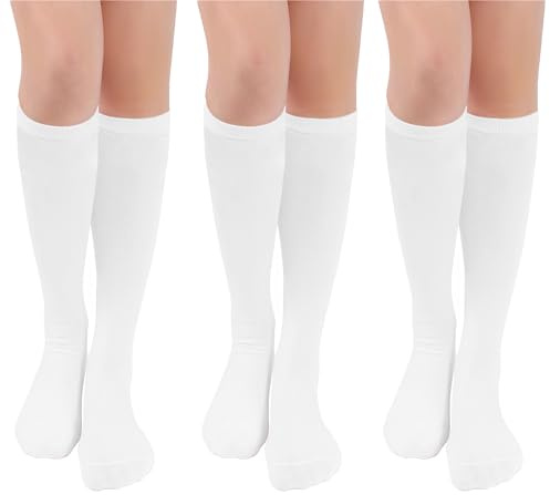 LPMOERA Women's Knee High Cotton Socks, Long Tube for Casual & Sports
