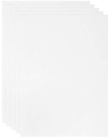 PATIKIL 5 x 7 kanvastavlor för målning, 6-pack 100 % bomull fyrkantig trippel grundad sträckt tom konst kanvas panel bulk tunn för akryl, olja, tempera-färger, vit