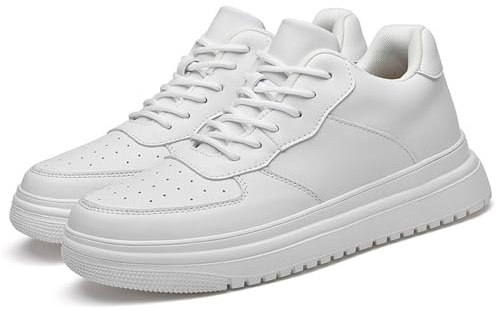 Generisch 2026 Zapatos con elevaciones para hombre, 6/8/10 cm, unisex, ajustables en altura, zapatillas casuales con elevaciones, antideslizantes, transpirables elegantes de cuero lacado para hombre