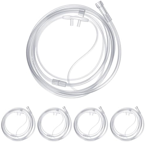 Cánula nasal de oxígeno suave con conector estándar de tubo para terapia de oxígeno a largo plazo, pacientes, resistente a las torceduras