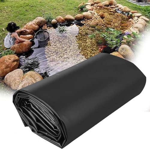 BlackPond Liner – fiskdamms-dyna för vattenfall, fontäner och små dammar (9 x 3 fot, 2,1 x 7 m, 10 x 15 fot, 15 x 7 m, 15 x 15 fot) – idealiskt trädgårdsdammfoder för tic Life