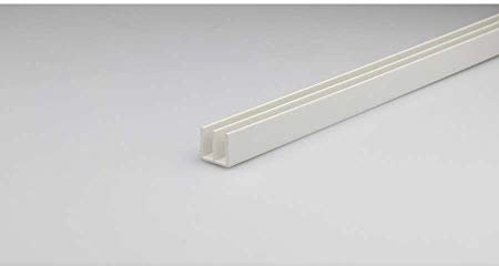 Perfiles de PVC blanco de doble U 12 x 13 x 12 x 1 mm - de 2 m.