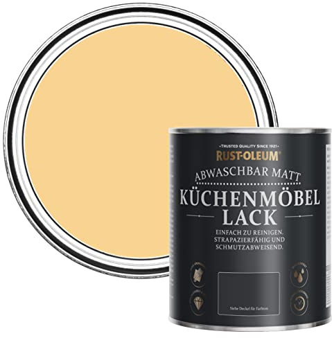 Rust-Oleum Yellow Kitchen Cupboard Paint in Matt Finish - Mustard 750ml