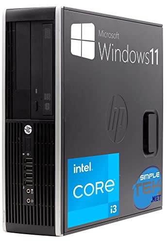 HP Desktop PC Compaq 8300 SFF Core i3 3.30GHz Windows 11 Pro 4GB SSD 120GB | DisplayPort VGA Serial RS232 Ordenador fijo Casa Oficina (reacondicionado)