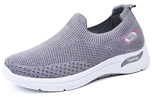 Scarpe da ginnastica ortopediche da donna Supporto for l'arco plantare Fascite plantare Scarpe da passeggio terapeutiche Scarpe da ginnastica da donna casual da donna traspiranti ( Color : Gray , Size