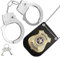 Dereine Policía Juguete Kit, Esposas Juguete Niños, Accesorios de disfraz de policía, Placa de policía y esposas de juguete para Niños Halloween Fiesta Carnaval Juego de Roles Accesorios