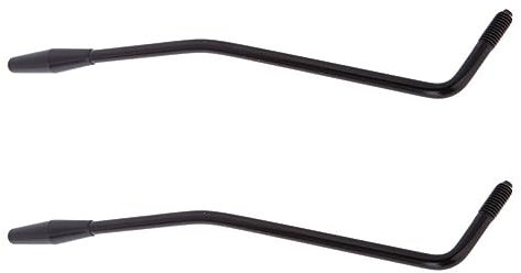 ZIUTPDAX 2Stück 6mm Metall Tremolohebel Jammerhaken mit Spitze fuer E-Gitarre Strat (Schwarz)