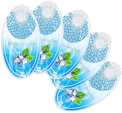 1000 Capsules Menthol Cigarette Filter Capsule, Menthol Balls, Cigarette Click Filter, DIY Menthol Capsules Filter, Premium Aroma Capsules for Cigarettes, Menthol Click Capsules (Mint)