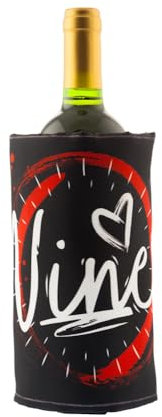 (2 Pezzi) Custodia Raffreddatore per Vino Nero 4 Strati