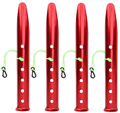 Zeltheringe, Robuste Zeltheringe mit 4-teiligem Zeltzubehör aus Aluminiumlegierung für Camping