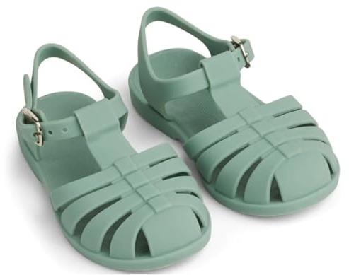 SAMYS - Sandales Mixte Enfants Fille Garçon Bébé Chaussures Plage et Piscine Confortables Légères Flexibles et Transpirantes Antidérapantes Été en Plastique Bouton Pression Rose Vert Rouge Bleu
