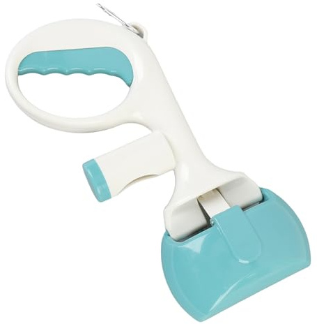 Asixxsix Paletta per Escrementi, Raccoglitore Portatile in plastica per Escrementi di Animali Domestici per Cani di Piccola, Media e Grande Taglia, Molla Resistente (Green)