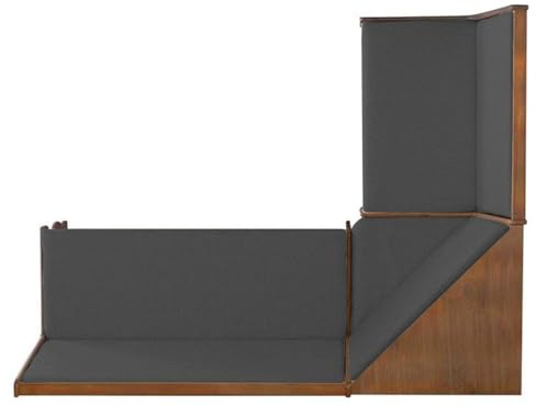 Cojín para banco de esquina a medida, 10 cm de grosor, cojín individual para banco de esquina, alféizar de ventana o balcón | para exterior e interior, antideslizante, lavable, cómodo cojín de asiento