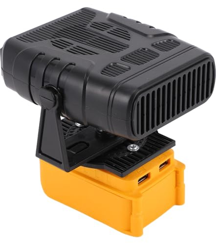 YUKERMARB Bärbar Elektrisk Värmare, 200 W Konstant Temperatur Liten Rymdvärmare med 2 Nivåjusterbara och 2 USB-utgångar