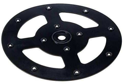 GedoTec TV giradischi con M8 Filettatura per vite Plastica nero Corona rotazione Forza portante 80 kg Raccordo girevole con Piatto rotante ø 160 mm Qualità del marchio per Zona living