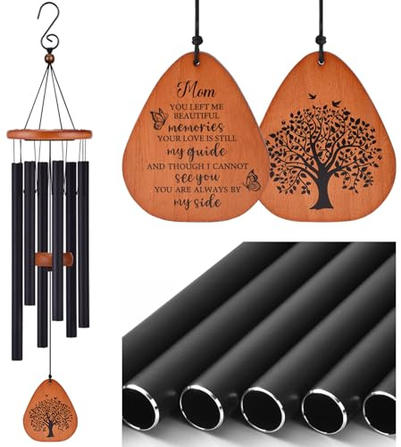 AMBOBE Memorial Sympathy Gifts for Loss of Mom, 32 Memorial Wind Chimes for Loss of Mother Sympathy Gift, Bereavement Gift for Loss of Mother, Windchimes in Memory of Mom Gifts