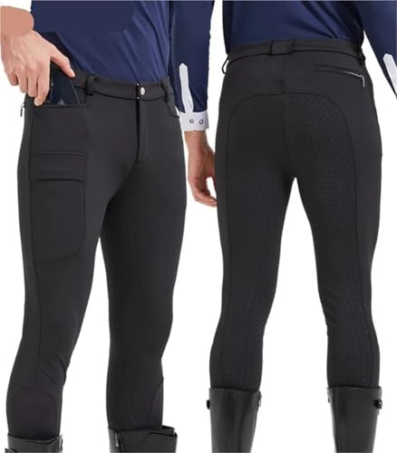 ZUGLQYSX Reithose Reithose Herren Reithose Reithose Reiten Vollsilikon Reiterausrüstung FüR Sport, Fitness Und Reiten(XXL)