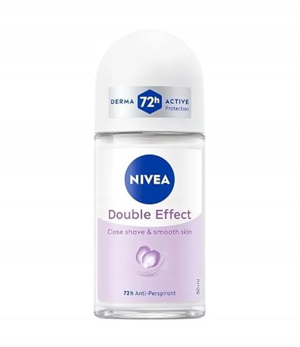 NIVEA Lot de 6 déodorants à bille pour femme 72h anti-transpirant Double Effect 50 ml