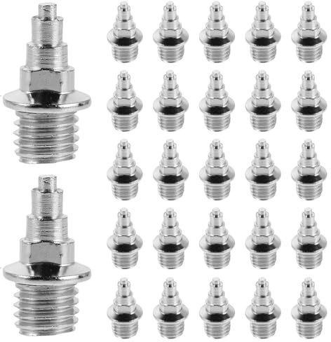 Healeved Chiodi per Scarpe da Corsa 50 Pezzi, Punte Corte in Metallo 7 Mm per Atletica Leggera, Accessori per Corsa su Pista Sprint e Allenamento