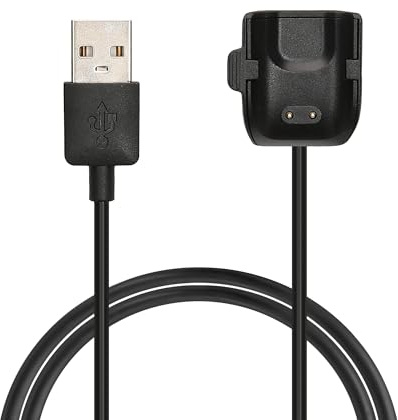 kwmobile USB Kabel Charger kompatibel mit Samsung Galaxy Fit 2 Ladekabel - Smart Watch Ersatzkabel - Fitnesstracker Aufladekabel in Schwarz