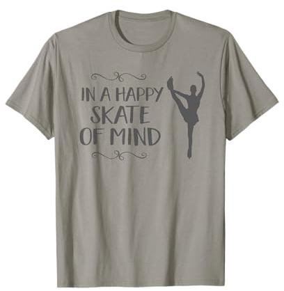 Ice Skater Gift Girl Figure Skating TShirt Funny Skate Mind T-Shirt