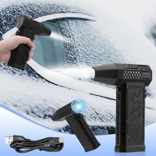 LYtech Druckluftspray Elektrische Staubgebläse 130000 U/min Compressed Air Duster, Stufenlose Geschwindigkeit, Luftdruckspray Kabellos Tastatur Reinigung PC Reinigungsset für Laptop, Auto, Sofa