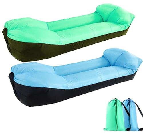 Canapé gonflable pour camping, chaise longue gonflable pour adultes, équipement de randonnée, chaise de plage et festivals de musique.