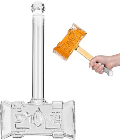 Caraffe per alcool, caraffa per liquori | Caraffa per whisky a forma di martello da 400 ml con tappo ermetico, bottiglia di vino, di vodka, bottiglia di alcool per bourbon, whisky, liquore