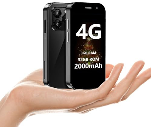 BLKE Mini Phone Unlocked 4G Mini Smartphone for kids Small Mobile Phone 3.0'' HD Touch Screen 3GB+32GB 2000mAh Battery Dual SIM Android Quad Core Face ID Smallest Mobile Phones for kids