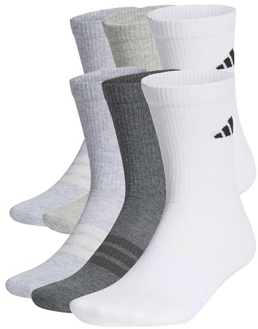adidas unisex - vuxen Cushioned Crew Socks 6 Pair Pack Strumpor