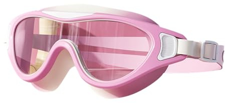 Gafas de natación para niños y niñas, gafas de buceo para todas las edades, unisex, protección UV, puente nasal autoajustable, juntas a prueba de orbitas, resistentes al agua, para verano y piscina, 3