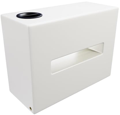 Varile NEO vertikal tank | transportsäker | livsmedelssäker | för båt – husbil – släpvagn (vit, 150 l)