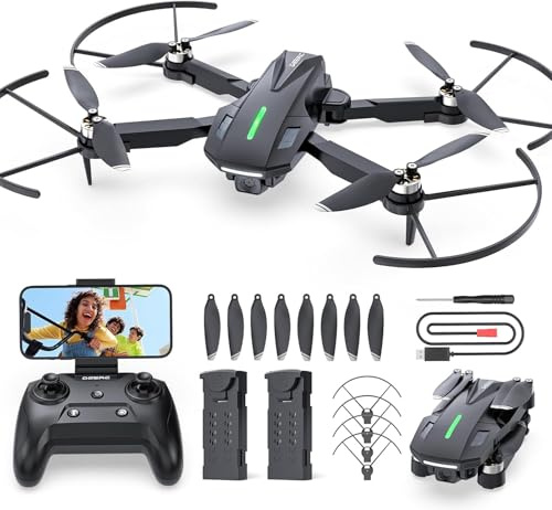 DEERC Drone D75 avec Caméra HD 4K, Quadricoptère FPV Pliable pour Enfants