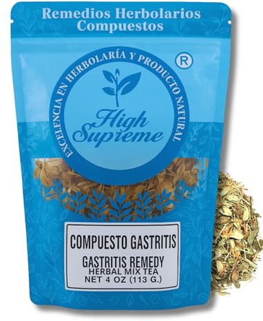 Gastritis Herbal Tea – 100% Natural Herbal Infusion – 4 oz Loose Leaf – With Malva, Chamomile, Boldo & Fennel – Caffeine-Free, Vegan, Non-GMO – Té para Bienestar Estomacal – Digestive Support Blend