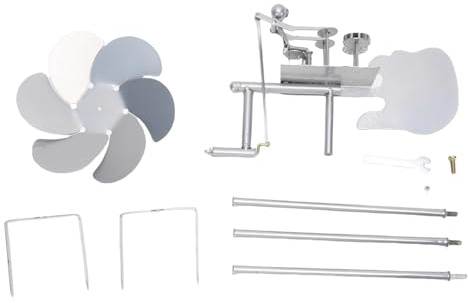 Wohpnle Drummer de Metal Hecho a Mano Molilla de Viento, Música de Viento de Viento Vintage única Figuras de Viento de Viento Escultura de Escultura de decoración al Aire Libre (Plata)