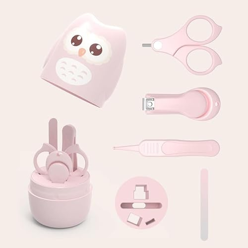 Generic Kit per Pedicure per Bambini, Funzionamento Semplice, Set per la Cura delle Unghie dei Bambini, Sensazione di Mano Confortevole - per Unghie Neonate (rosa chiaro)