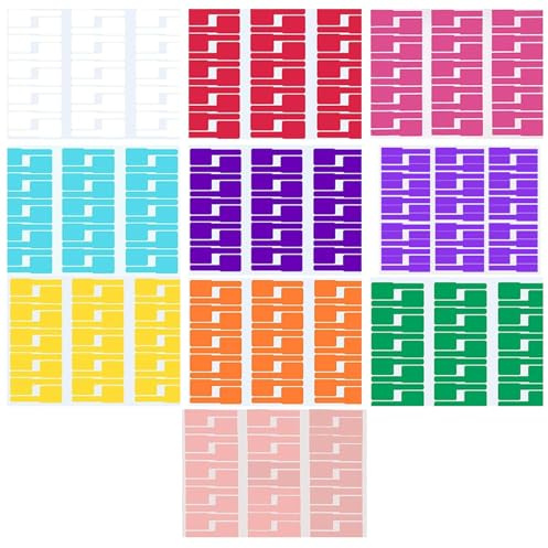 300Pcs Cable Labels 10 Colours Writable Self-Adhesive Wire Tags Waterproof for Cable Management
