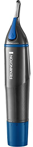 Remington Hair Trimmer for Men, Nose, Ear, & Eyebrow Hair Clipper, Rotary Trimmer, Two Comb Attachments, Waterproof, Battery Operated, Cordless - NE3850