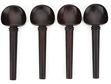 Ebony Wood Cello Tuning Pegs, 4pcs for 4/4 Cello Musical Instruments Accessories