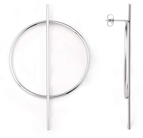 Heideman Ohrringe Damen Ictum silber aus Edelstahl silber farbend poliert Ohrschmuck für Frauen ohne Stein