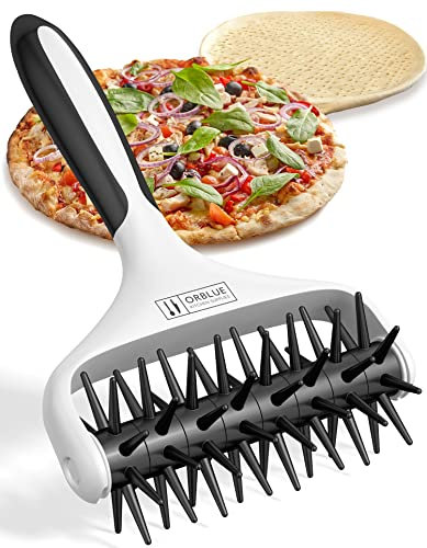 ORBLUE Rullo Bucasfoglia per Pasta, Buca Impasto e Pizza - Rotella Buca Sfoglia Rullo, Rullo Bucapasta, Rullo per Forno Pizza - Accessorio Cucina Italiana